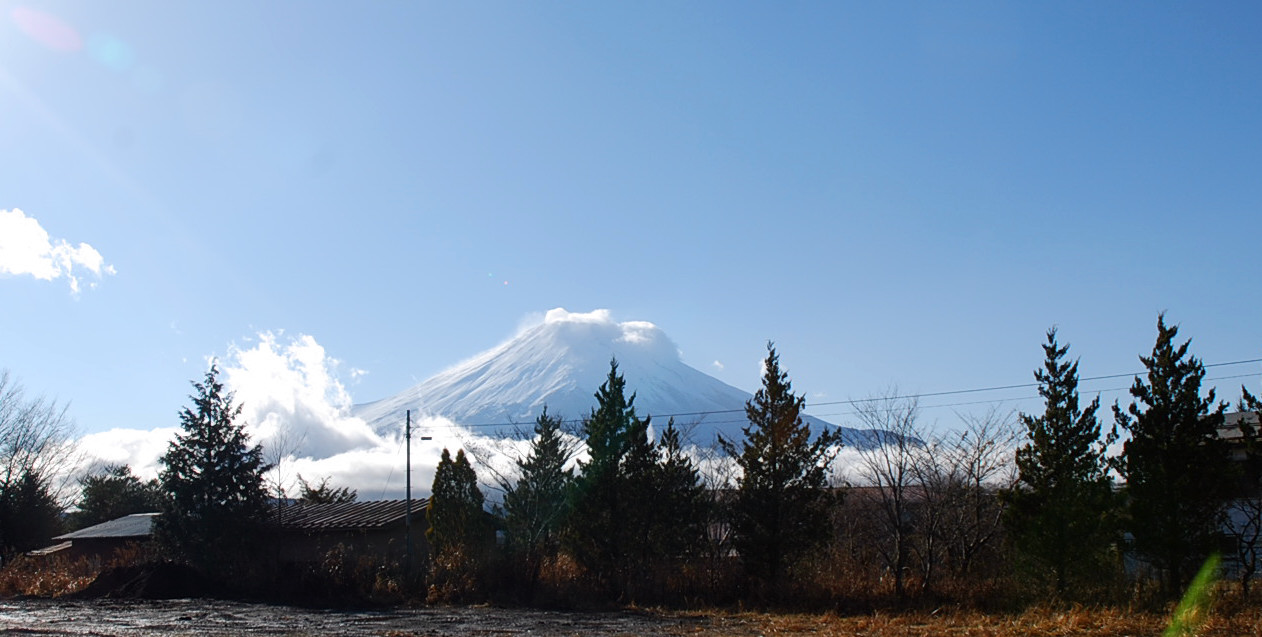 富士山！　眩しい！！
